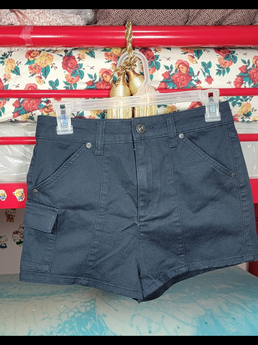 BDG Navy Utility Pocket Jean Shorts Size Small